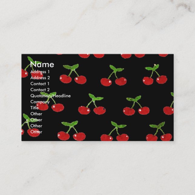 Cherry 2 business card (Front)