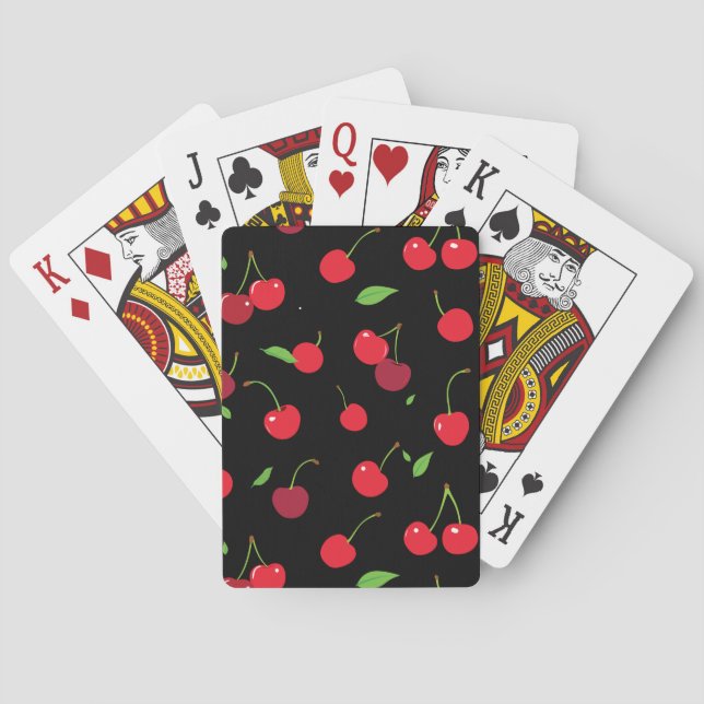Cherry 2 playing cards (Back)
