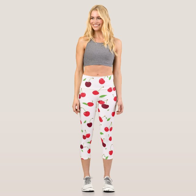 Cherry 4 capri leggings (Front)
