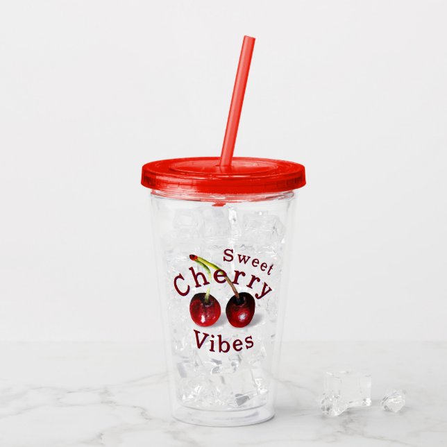 Cherry Acrylic Tumbler (Back Ice)