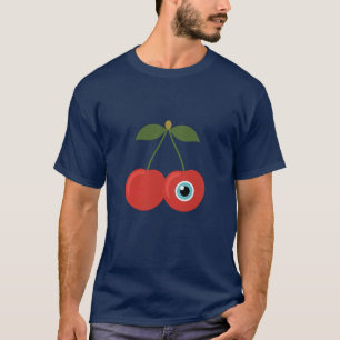 Cherry Alien – Cute Surreal Fruit Art T-Shirt