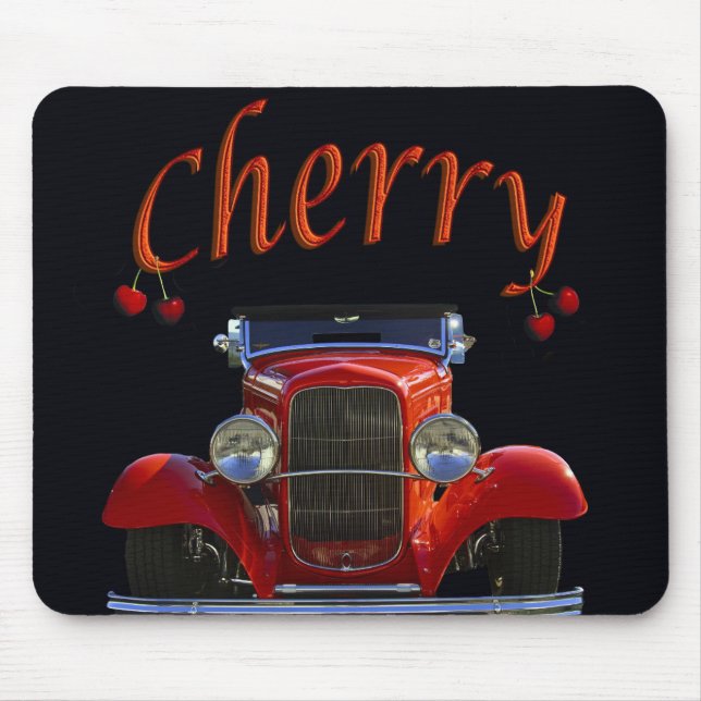 "Cherry Antique Automobile" Mouse Mat (Front)