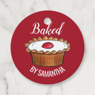 Cherry Bakewell Tart British Pastry Baker Baked By Favour Tags