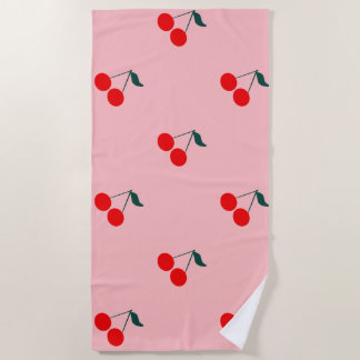Cherry beach towel