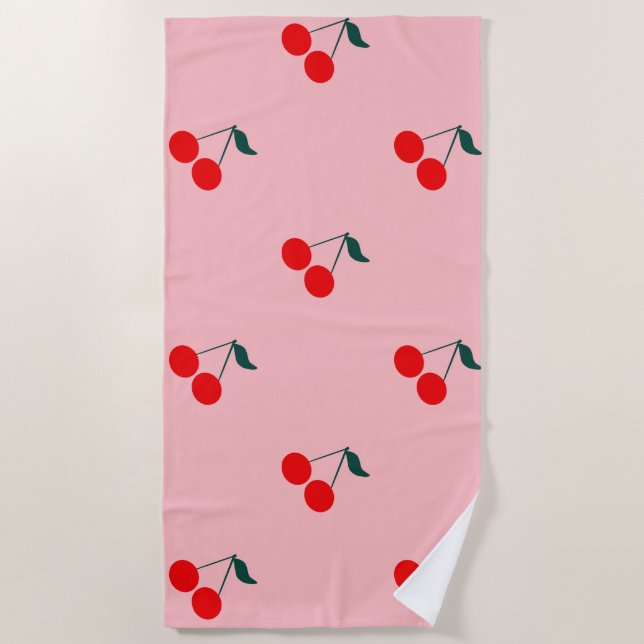 Cherry beach towel (Front)