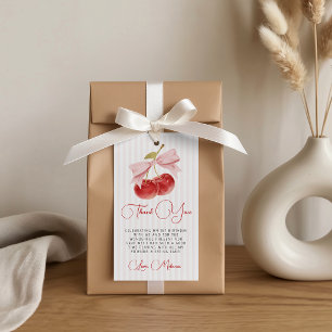 Cherry Birthday Favour Tag