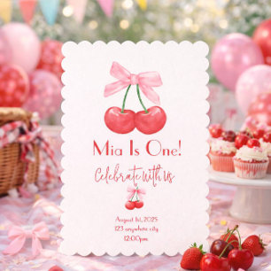 CHERRY BIRTHDAY INVITATION