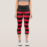 Cherry black stripes rockabilly goth pinup capri leggings<br><div class="desc">These leggings are made to match all Sashimi clothes and accessories. Take a look at the whole collection to put together an awesome outfit! ♥</div>