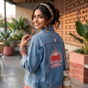 Cherry Bloom Denim Jacket