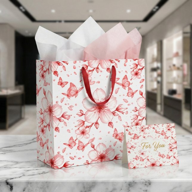 Cherry Bloom Elegance Large Gift Bag (Creator Uploaded)
