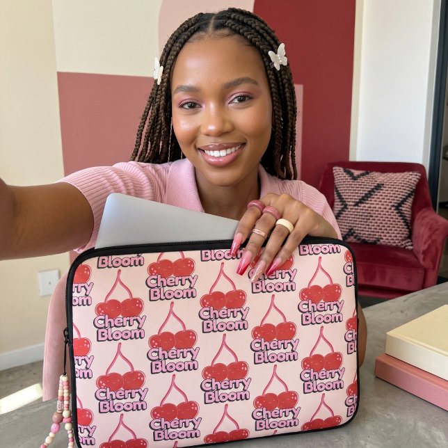 Cherry Bloom Laptop Sleeve (Creator Uploaded)