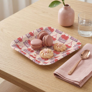 Cherry Bloom Paper Plate