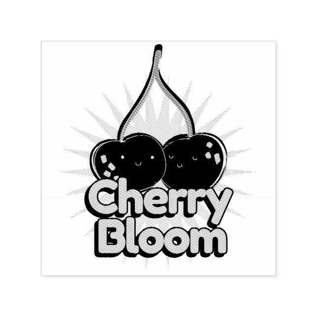 Cherry Bloom Self-inking Stamp (Design)