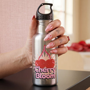 Cherry Bloom Stainless Steel Water Bottle