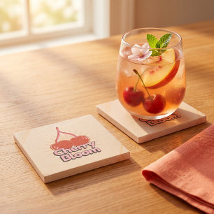 Cherry Bloom Stone Coaster
