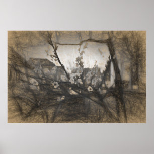 Cherry blosom impression poster
