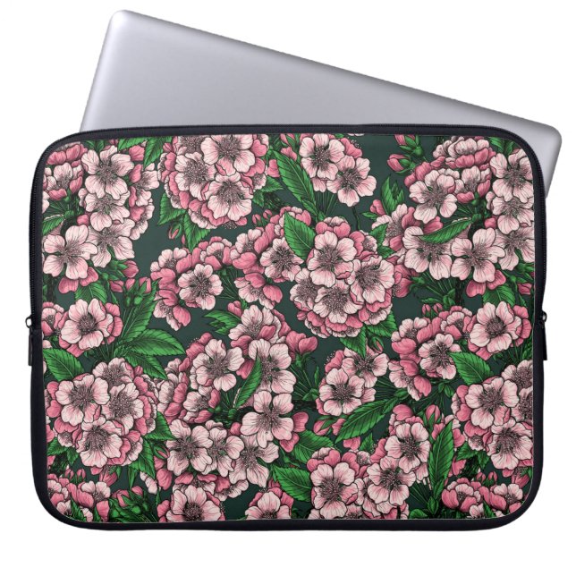 Cherry blossom 2 laptop sleeve (Front)