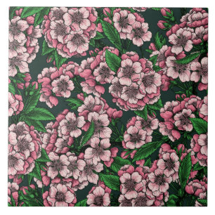 Cherry blossom 2 tile