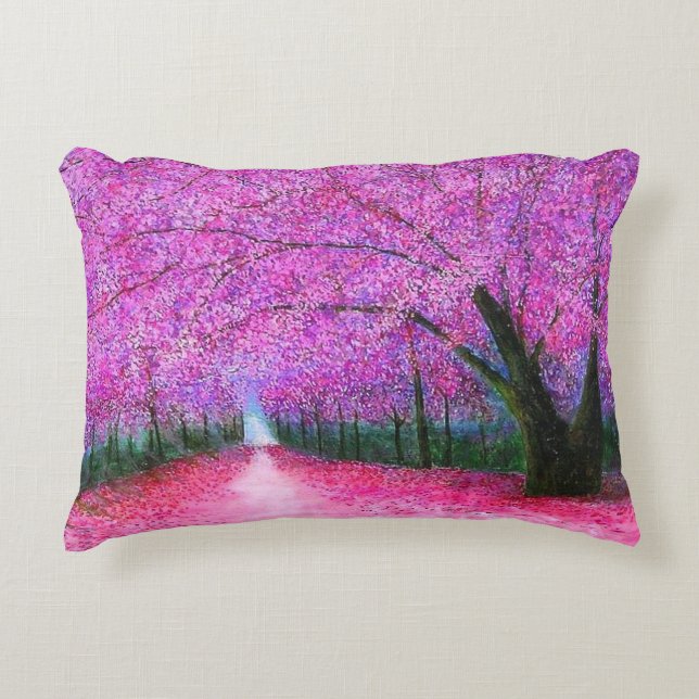"Cherry Blossom" ACCENT PILLOW (Front)