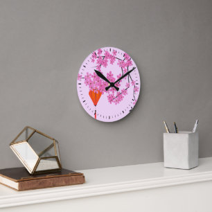 Cherry Blossom Acrylic Wall Clock