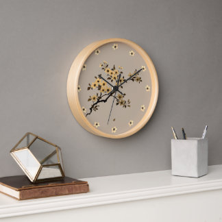 Cherry Blossom Acrylic Wall Clock