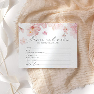 Cherry blossom advice and wishes bridal shower
