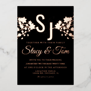 Cherry Blossom Ampersand Pressed Black