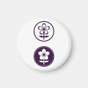 cherry blossom and apple blossom magnet