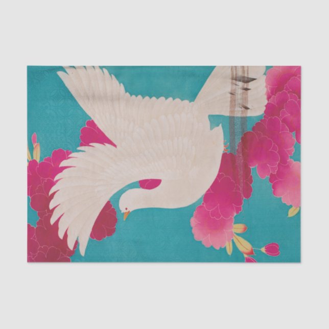 Cherry Blossom and Dove Tissue Paper (Front)