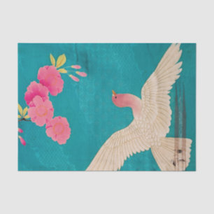 Cherry Blossom and Dove Tissue Paper