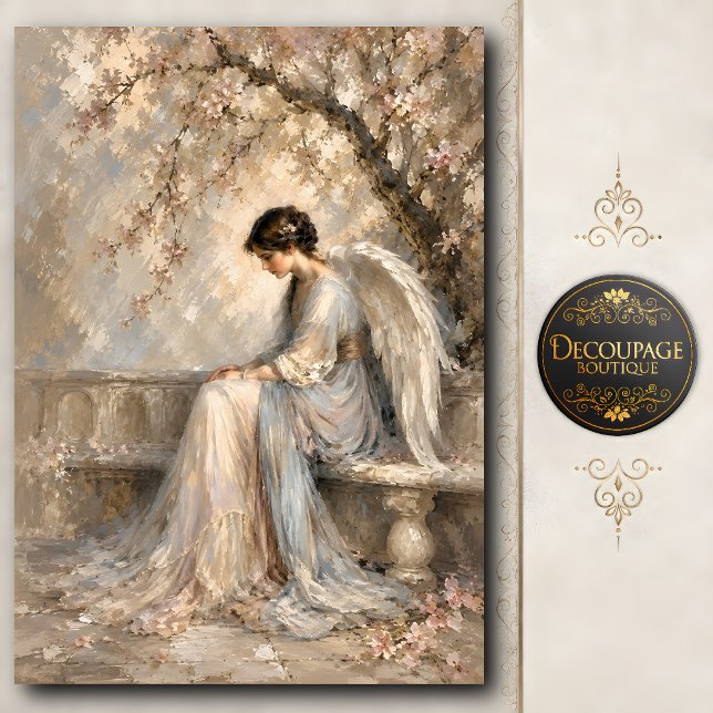 Cherry Blossom Angel Garden Tissue Paper (Cherry Blossom Angel Garden Tissue Paper)