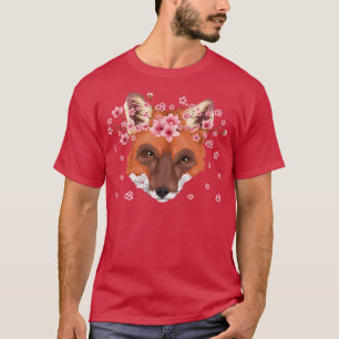 Cherry Blossom Animal Lover Forest Animal Sakura C T-Shirt