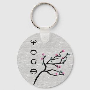 Cherry Blossom - Artistic Yoga Gifts Key Ring