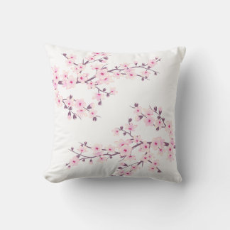Cherry Blossom Baby Pink Coquette Aesthetic Cushion
