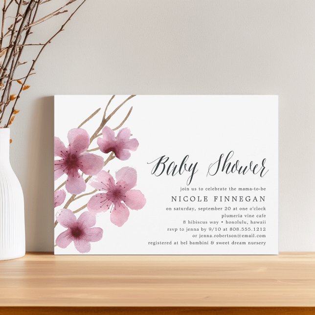 Cherry Blossom | Baby Shower Invitation (Creator Uploaded)