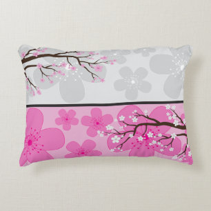 Cherry Blossom Banners Decorative Cushion