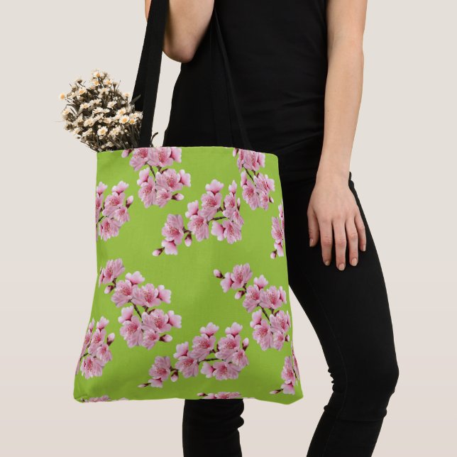 Cherry blossom  bath towel set tote bag (Close Up)