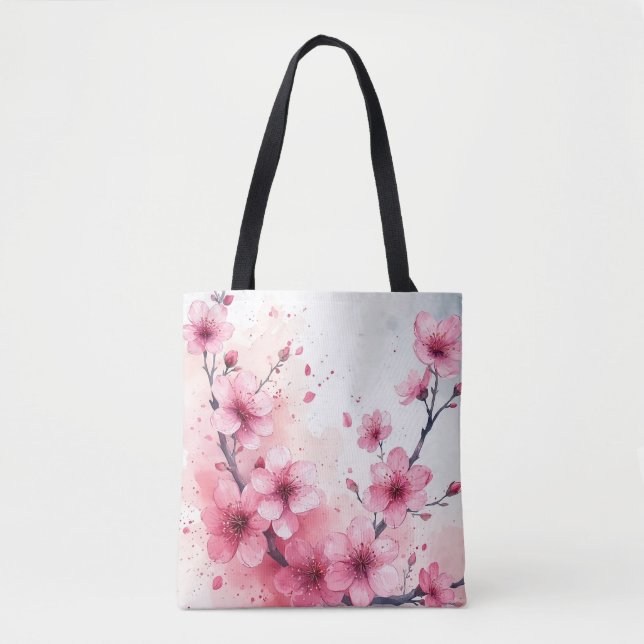 Cherry Blossom Beauty Tote Bag (Front)