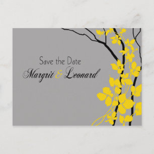 Cherry Blossom Bella Save the Date Announcement Postcard