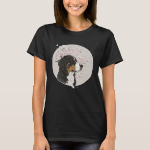 Cherry Blossom Bernese Mountain Dog Breed Japanese T-Shirt