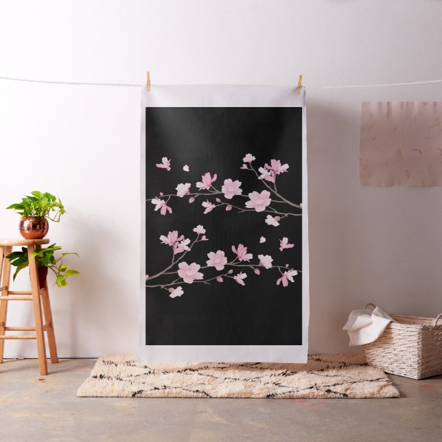 Cherry Blossom - Black Fabric (In Situ)