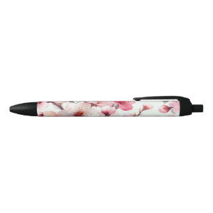 Cherry Blossom Black Ink Pen