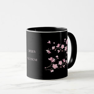 Cherry Blossom - Black Mug