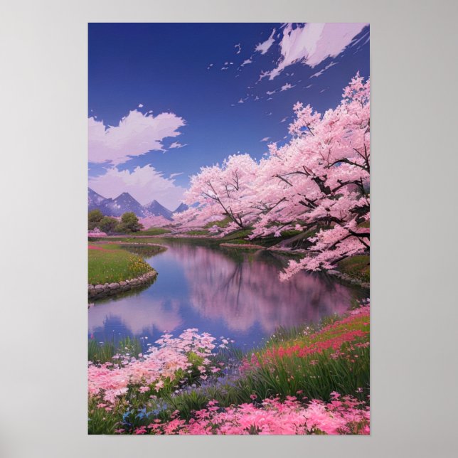 Cherry Blossom Bliss Poster (Front)