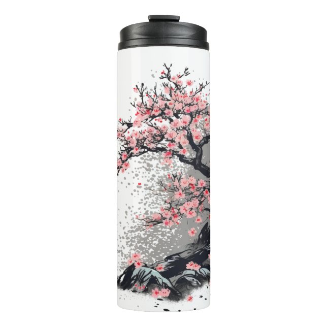 Cherry Blossom Bliss -  Thermal Tumbler (Front)