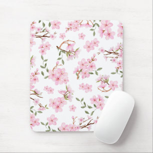 Cherry Blossom Bloom Clipboard Mouse Mat