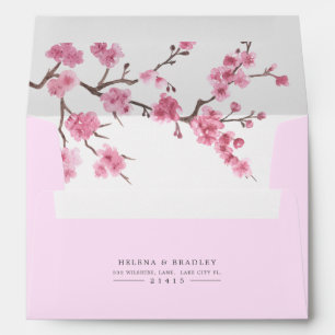 Cherry Blossom Bloom Floral Branch Style Envelope