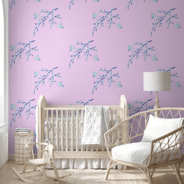 Cherry Blossom - Branch Butterfly 10 Wallpaper (Kids)
