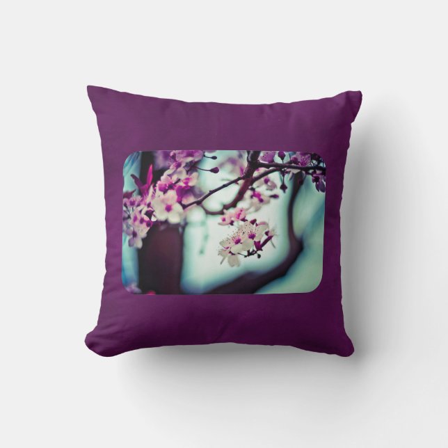 Cherry Blossom Branch Cushion (Front)