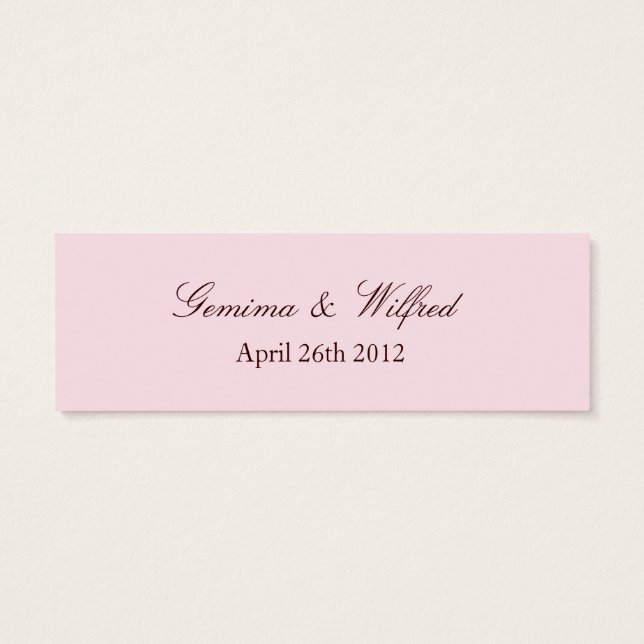 Cherry Blossom Branch Favour Tag (White) (Back)